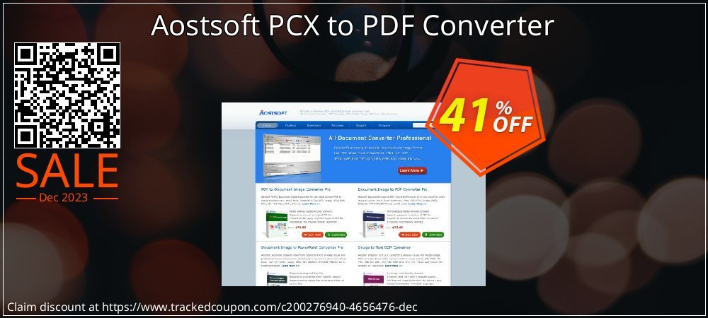 Aostsoft PCX to PDF Converter coupon on World Party Day discounts