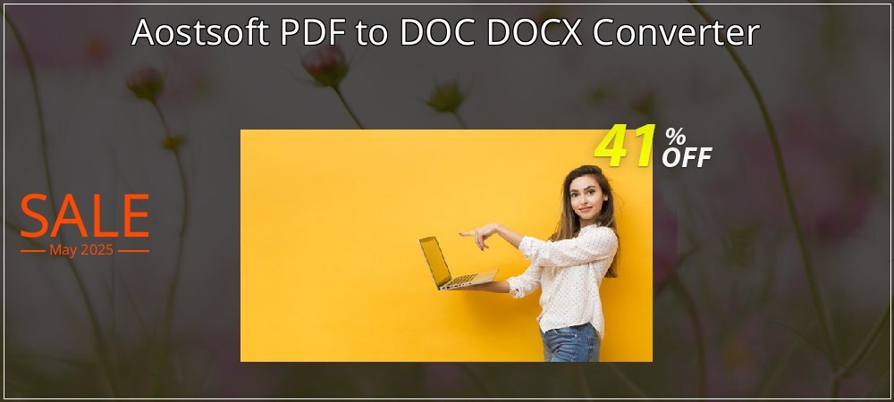 Aostsoft PDF to DOC DOCX Converter coupon on Mother's Day offering discount