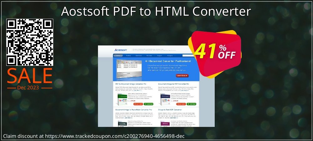 Get 40% OFF Aostsoft PDF to HTML Converter discounts