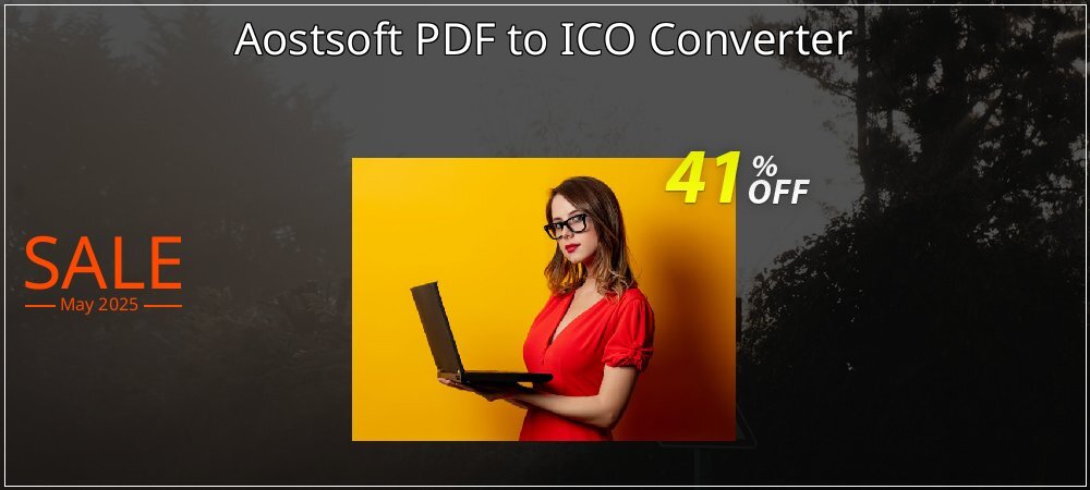 Aostsoft PDF to ICO Converter coupon on National Smile Day offering discount
