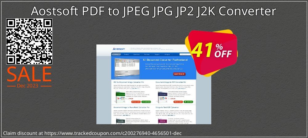Aostsoft PDF to JPEG JPG JP2 J2K Converter coupon on World Party Day offering sales