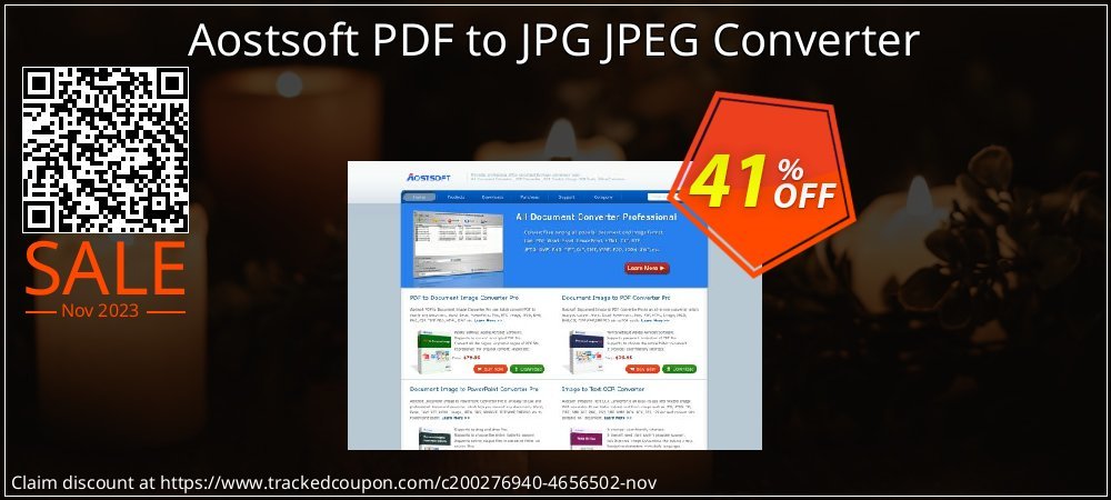 Aostsoft PDF to JPG JPEG Converter coupon on Working Day discounts
