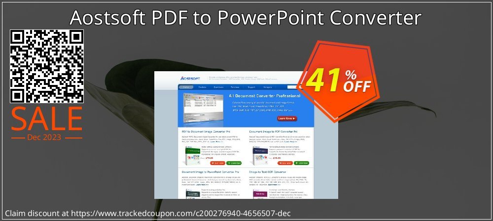 Aostsoft PDF to PowerPoint Converter coupon on April Fools' Day offer