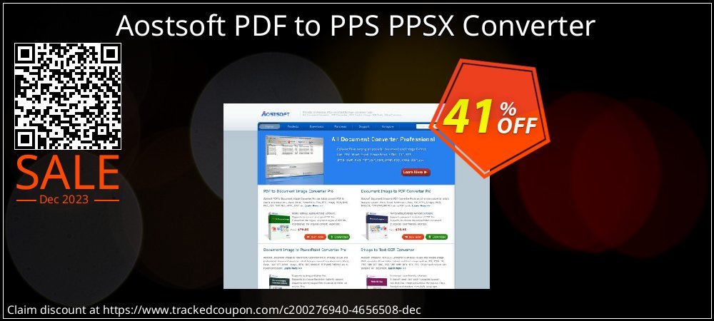 Aostsoft PDF to PPS PPSX Converter coupon on Virtual Vacation Day offer