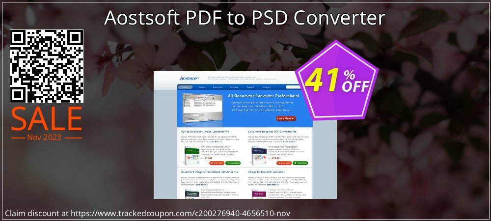 Aostsoft PDF to PSD Converter coupon on World Backup Day offering discount