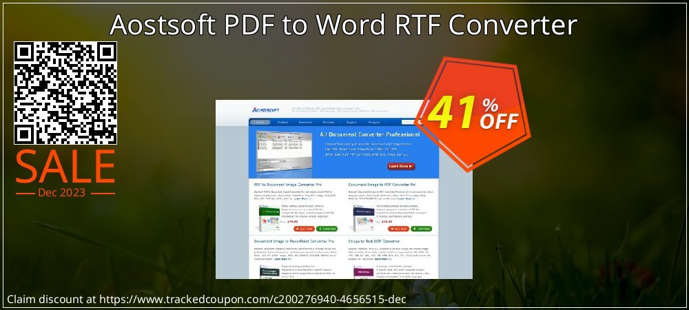 Aostsoft PDF to Word RTF Converter coupon on Mother Day offer