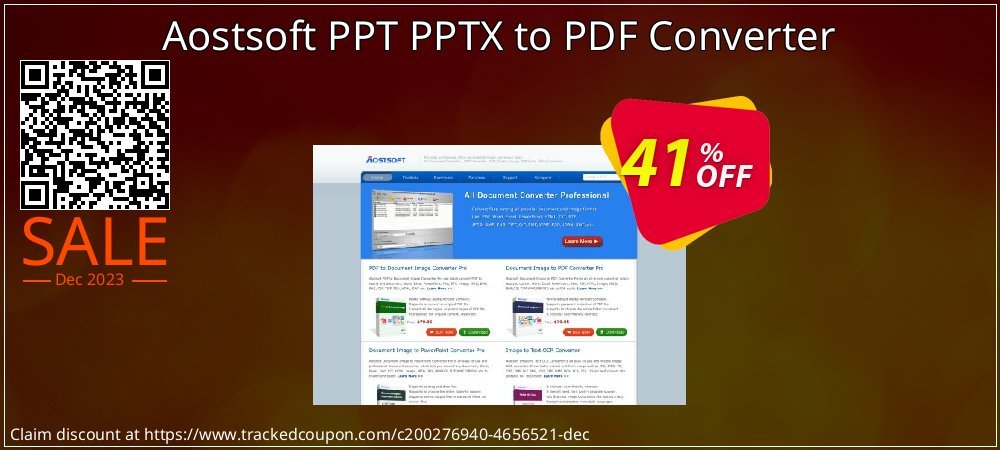 Aostsoft PPT PPTX to PDF Converter coupon on Palm Sunday super sale