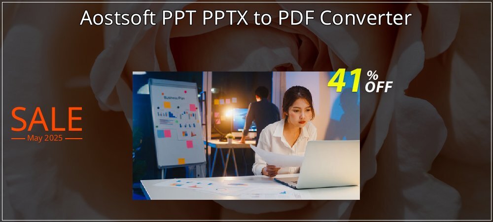 Aostsoft PPT PPTX to PDF Converter coupon on Palm Sunday super sale