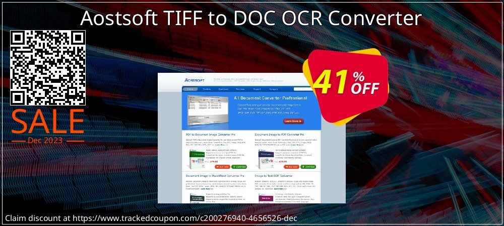 Aostsoft TIFF to DOC OCR Converter coupon on Palm Sunday offer