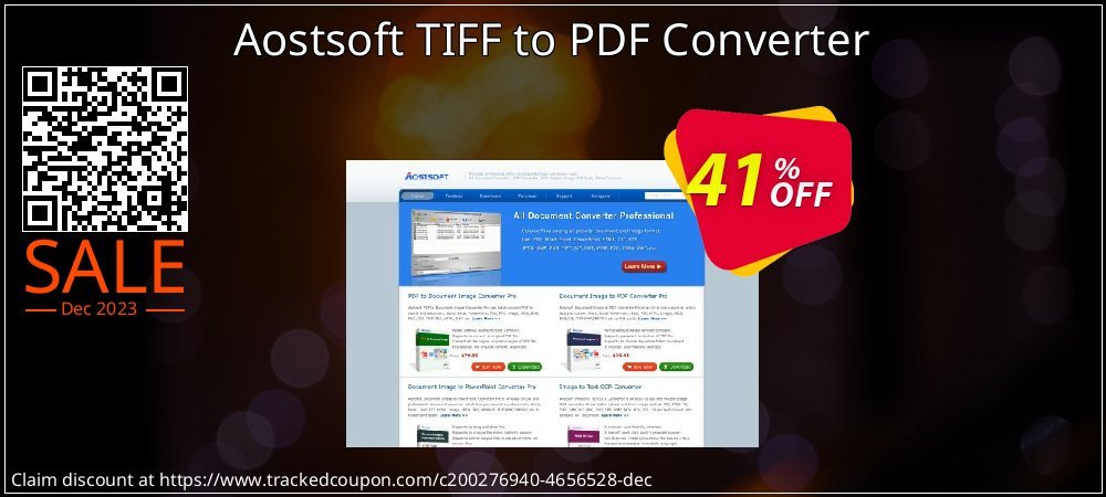 Aostsoft TIFF to PDF Converter coupon on Easter Day offering sales