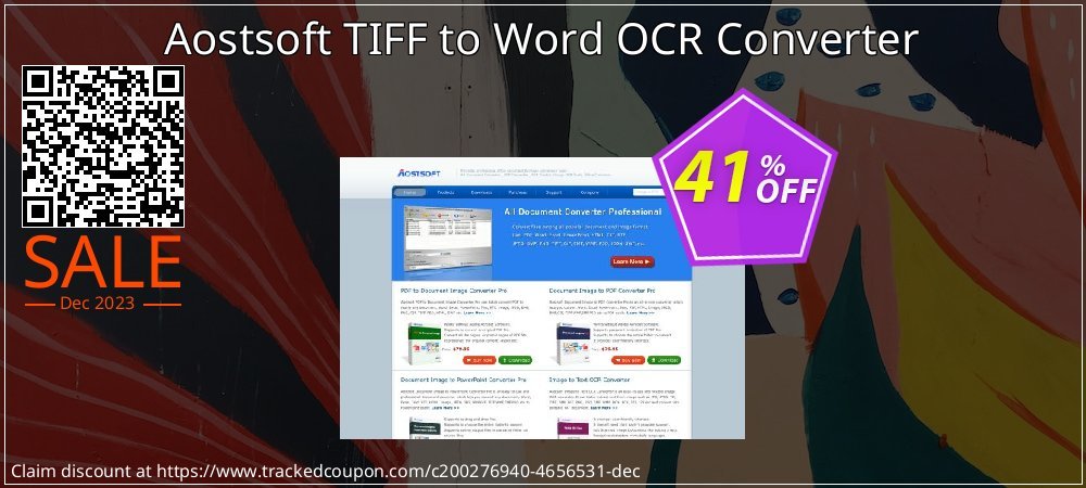 Aostsoft TIFF to Word OCR Converter coupon on National Loyalty Day sales
