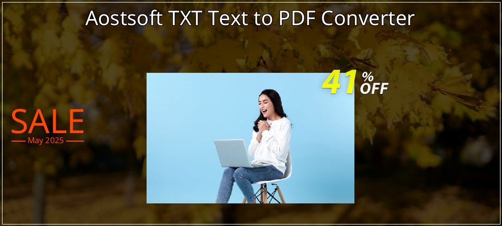 Aostsoft TXT Text to PDF Converter coupon on National Memo Day deals