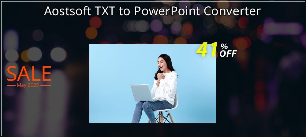 Aostsoft TXT to PowerPoint Converter coupon on National Pizza Party Day offer