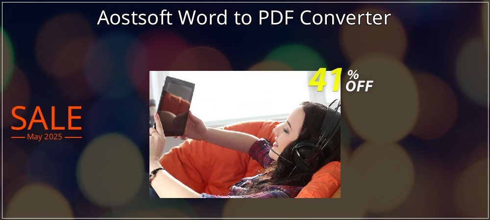 Aostsoft Word to PDF Converter coupon on Mother's Day offering discount