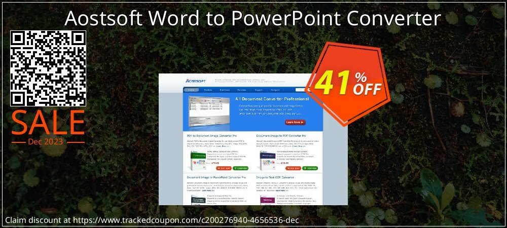 Aostsoft Word to PowerPoint Converter coupon on World Party Day offering discount