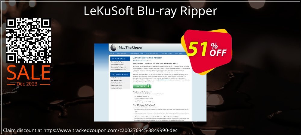 LeKuSoft Blu-ray Ripper coupon on National Walking Day discounts