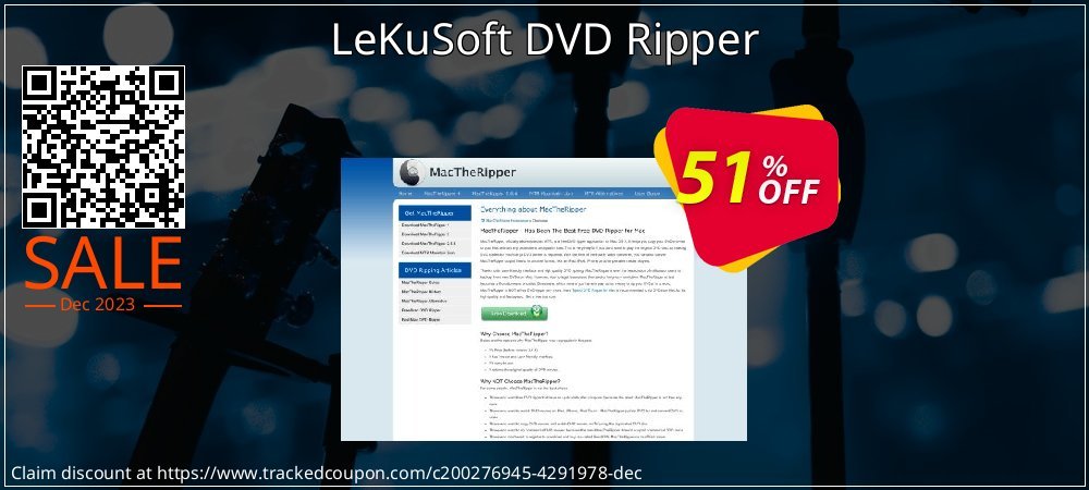 LeKuSoft DVD Ripper coupon on Virtual Vacation Day offering discount