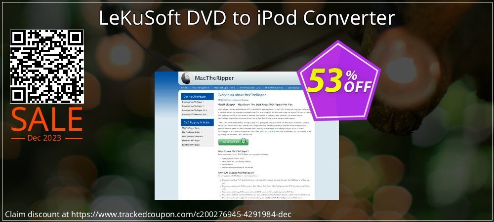 LeKuSoft DVD to iPod Converter coupon on World Password Day discount