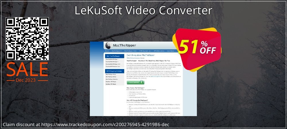 LeKuSoft Video Converter coupon on World Party Day offering discount