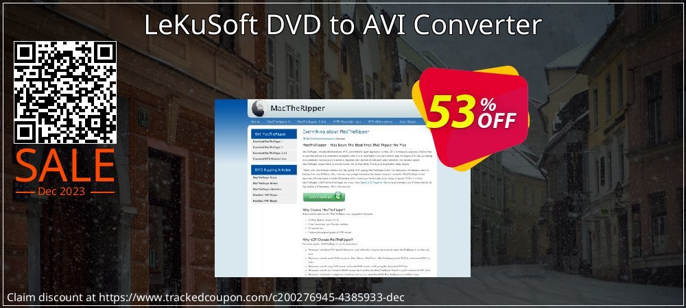 LeKuSoft DVD to AVI Converter coupon on Constitution Memorial Day deals
