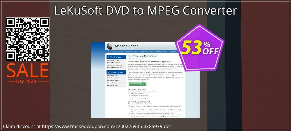 LeKuSoft DVD to MPEG Converter coupon on Tell a Lie Day super sale
