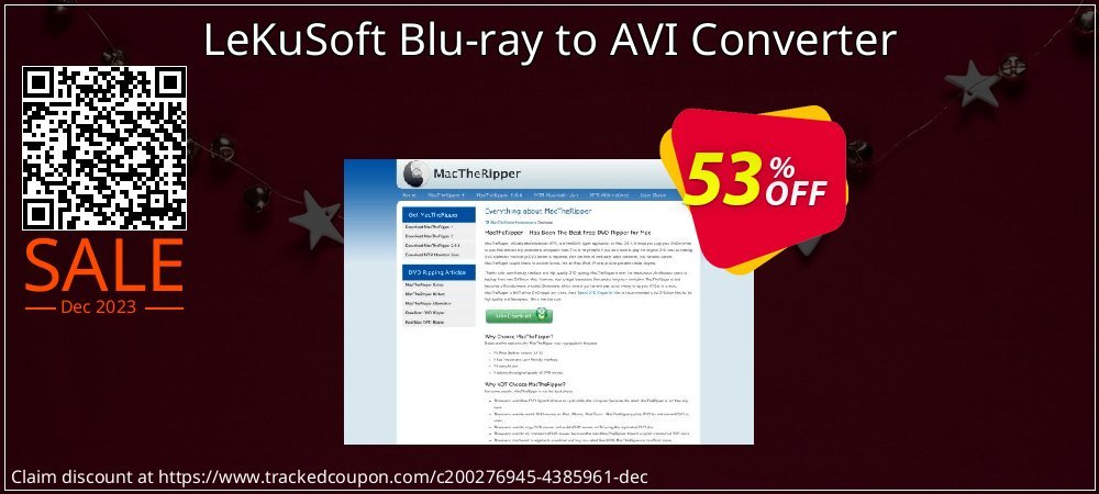 LeKuSoft Blu-ray to AVI Converter coupon on World Party Day deals