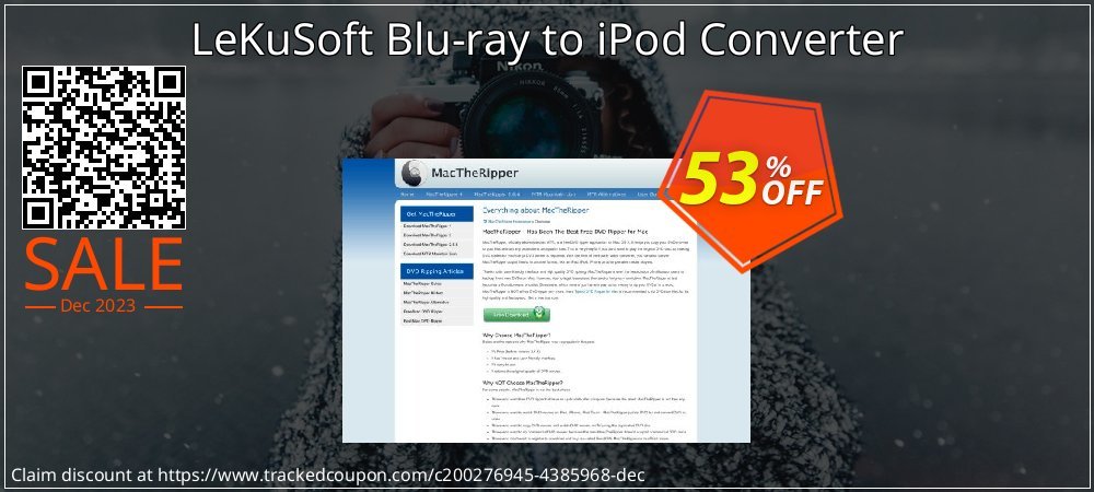 LeKuSoft Blu-ray to iPod Converter coupon on Easter Day promotions