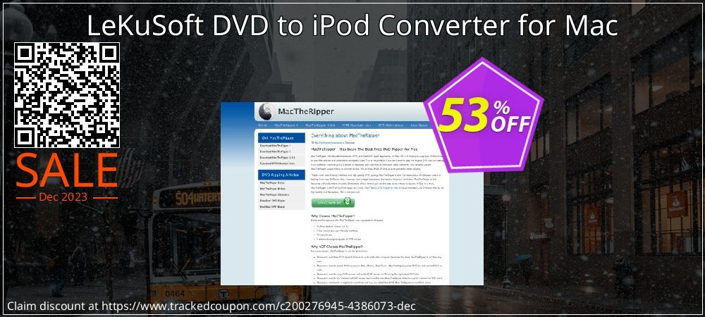 LeKuSoft DVD to iPod Converter for Mac coupon on Constitution Memorial Day super sale
