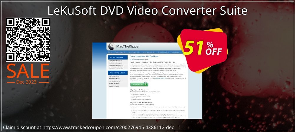 LeKuSoft DVD Video Converter Suite coupon on Working Day sales