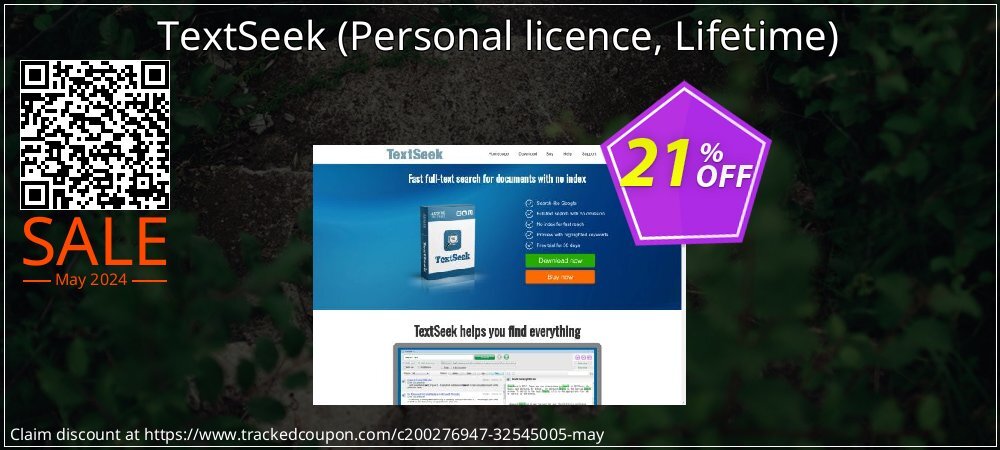 TextSeek - Personal licence, Lifetime  coupon on National Walking Day sales