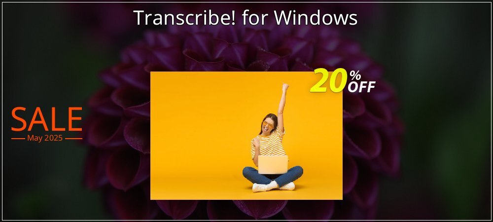 Transcribe! for Windows coupon on Constitution Memorial Day deals