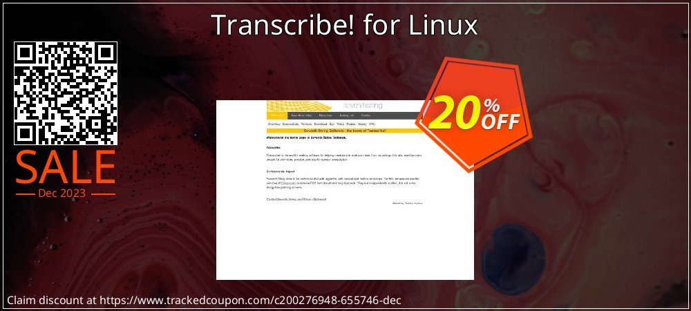 Transcribe! for Linux coupon on Palm Sunday sales