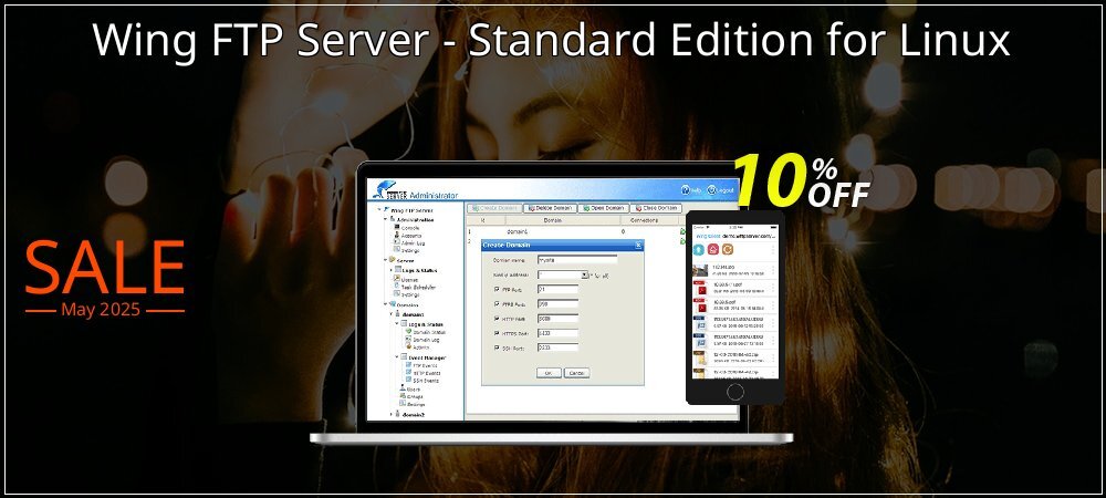 Wing FTP Server - Standard Edition for Linux coupon on World Party Day sales