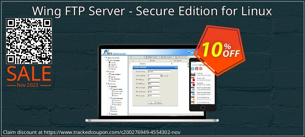 Wing FTP Server - Secure Edition for Linux coupon on April Fools' Day deals