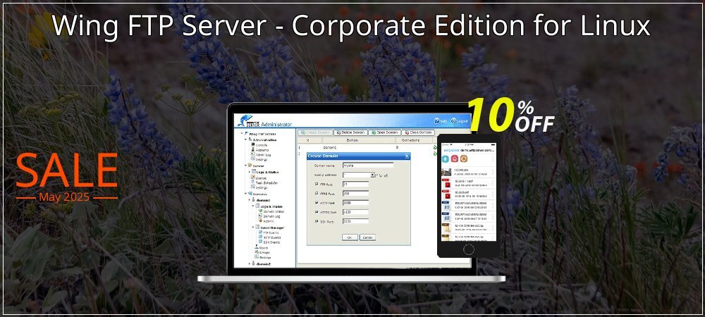 Wing FTP Server - Corporate Edition for Linux coupon on Easter Day offer