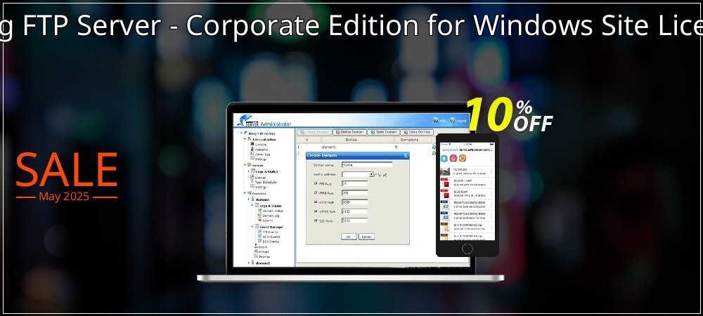 Wing FTP Server - Corporate Edition for Windows Site License coupon on April Fools' Day discounts