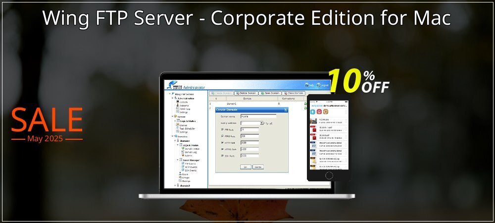 Wing FTP Server - Corporate Edition for Mac coupon on National Smile Day discount
