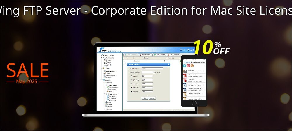 Wing FTP Server - Corporate Edition for Mac Site License coupon on National Memo Day super sale