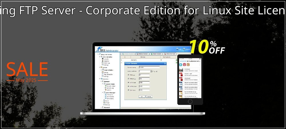 Wing FTP Server - Corporate Edition for Linux Site License coupon on Easter Day super sale