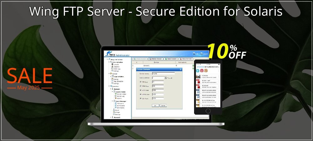 Wing FTP Server - Secure Edition for Solaris coupon on Mother's Day sales