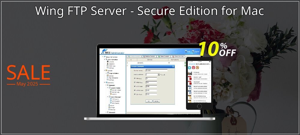 Wing FTP Server - Secure Edition for Mac coupon on World Party Day sales