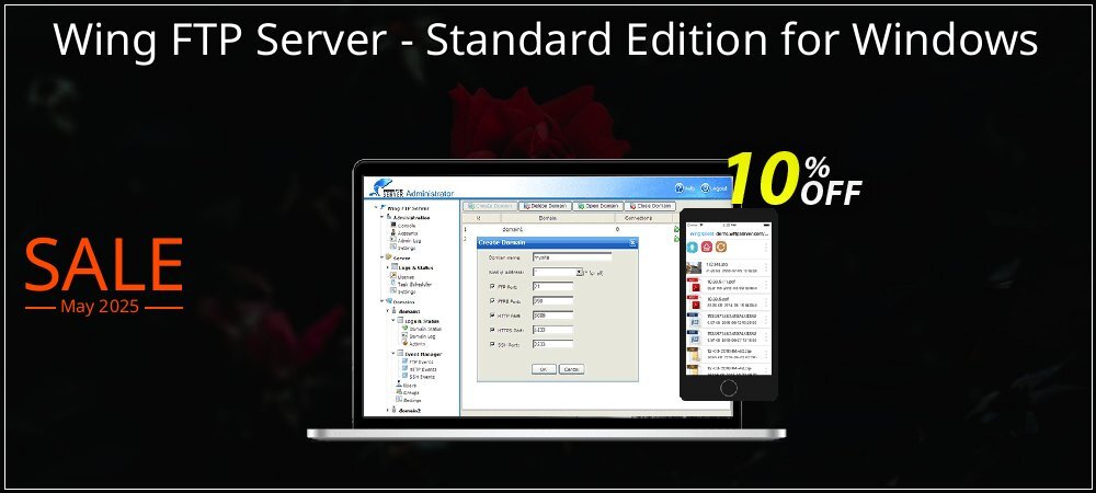 Wing FTP Server - Standard Edition for Windows coupon on April Fools' Day deals