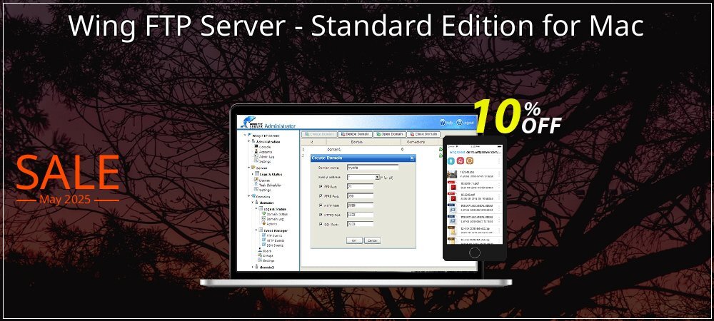 Wing FTP Server - Standard Edition for Mac coupon on National Smile Day offering discount