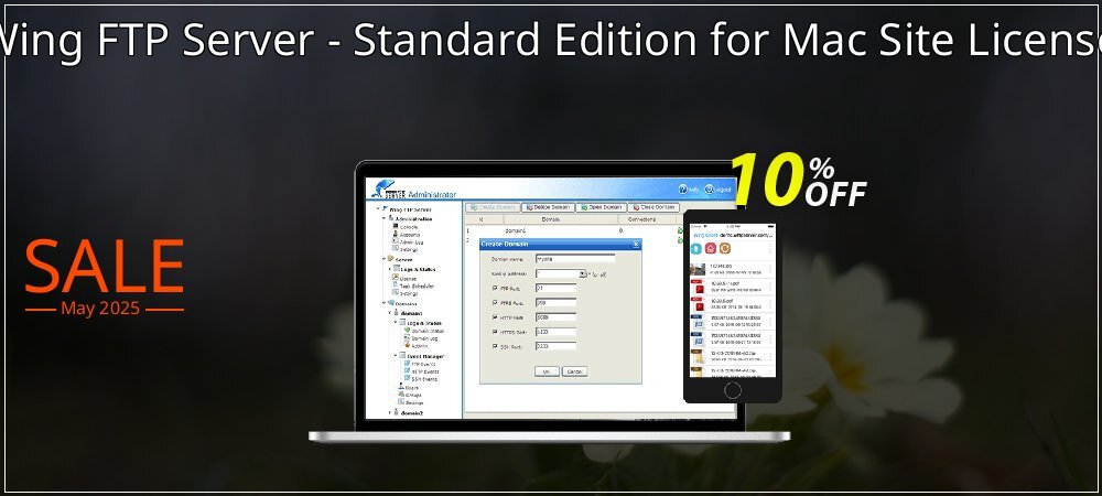 Wing FTP Server - Standard Edition for Mac Site License coupon on Tell a Lie Day offering discount