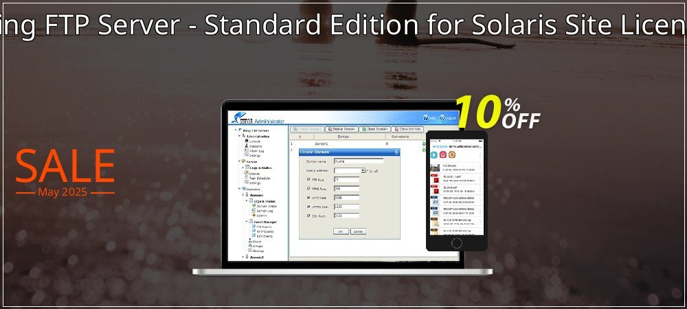 Wing FTP Server - Standard Edition for Solaris Site License coupon on Mother's Day super sale