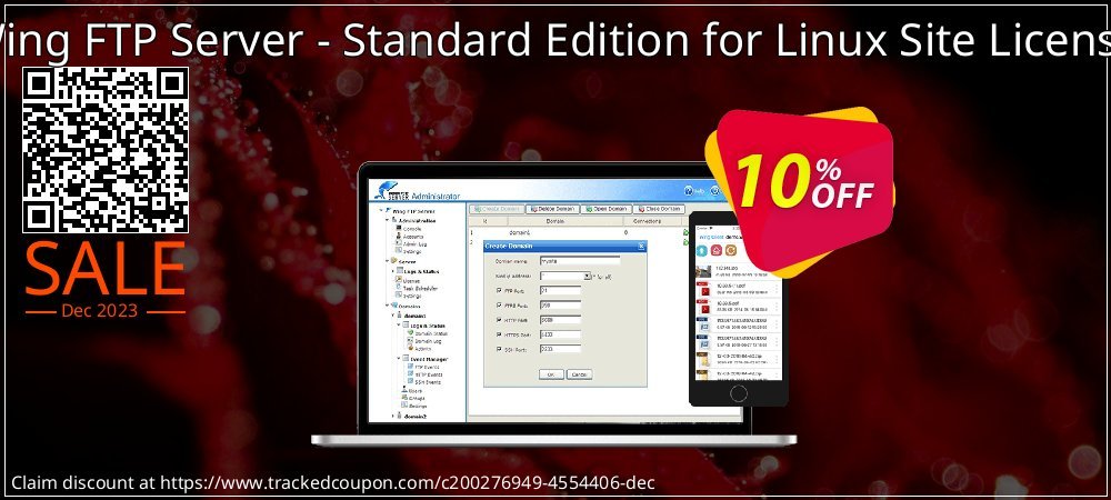 Wing FTP Server - Standard Edition for Linux Site License coupon on World Party Day super sale