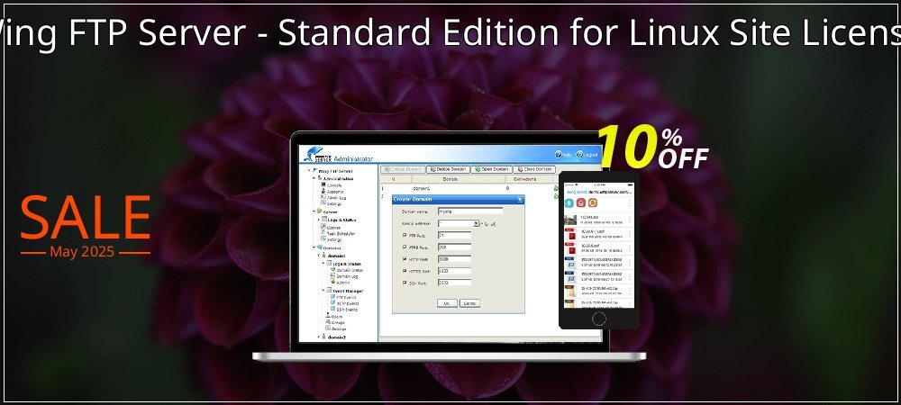 Wing FTP Server - Standard Edition for Linux Site License coupon on World Party Day super sale