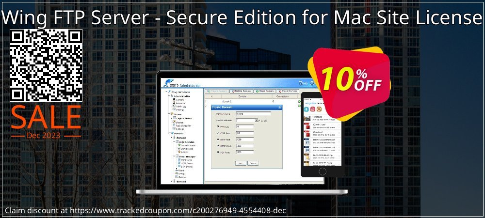 Wing FTP Server - Secure Edition for Mac Site License coupon on Virtual Vacation Day discounts