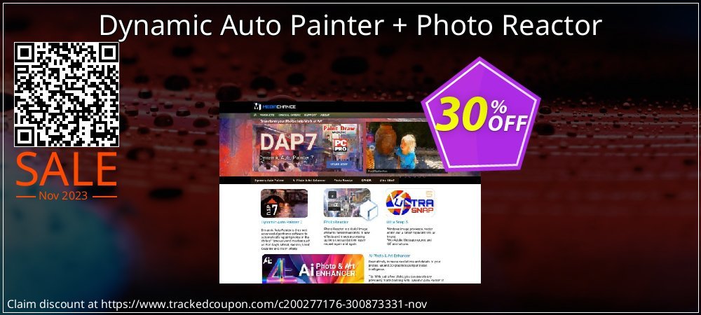 Dynamic Auto Painter + Photo Reactor coupon on World Party Day promotions
