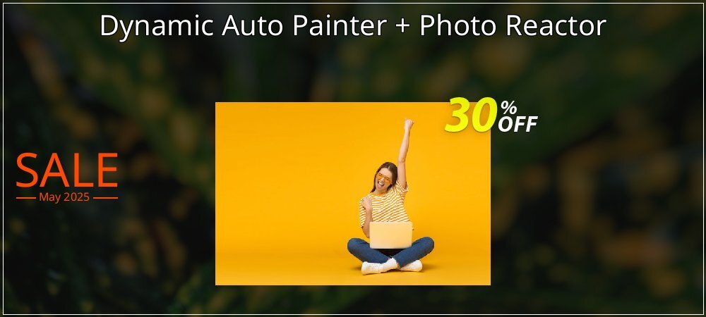 Dynamic Auto Painter + Photo Reactor coupon on World Party Day promotions